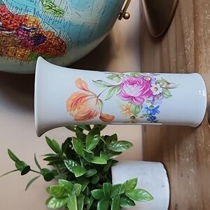 Vintage KAHLA East Germany Floral White Vase